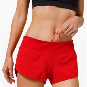 Lululemon Speed Up Short 2.5” in Red